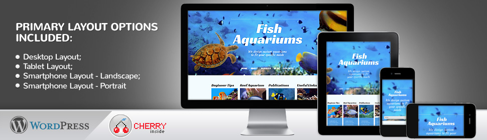 Kit Graphique #50525 Aquarius Aquarium Wordpress 3.x - Real Size Screenshot