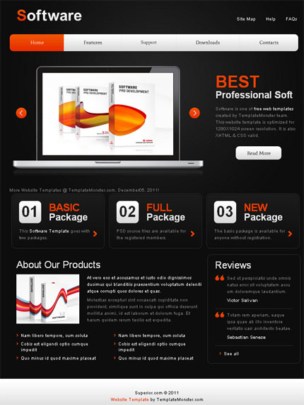 Kit Graphique #51550   Modle avec animation flash - ADOBE PHOTOSHOP HOMEPAGE SCREENSHOT