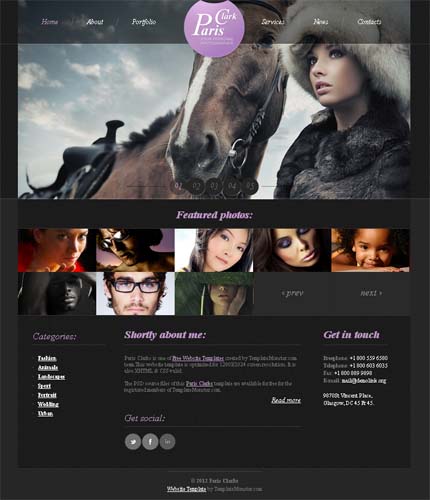 Kit Graphique #51582   Modle avec animation flash - ADOBE PHOTOSHOP HOMEPAGE SCREENSHOT