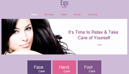 Kit Graphique #51673 Beauty Health Modle avec animation flash - ADOBE PHOTOSHOP HOMEPAGE SCREENSHOT