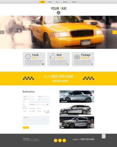 Kit Graphique #51680 Taxi Limousine Modle avec animation flash - ADOBE PHOTOSHOP HOMEPAGE SCREENSHOT