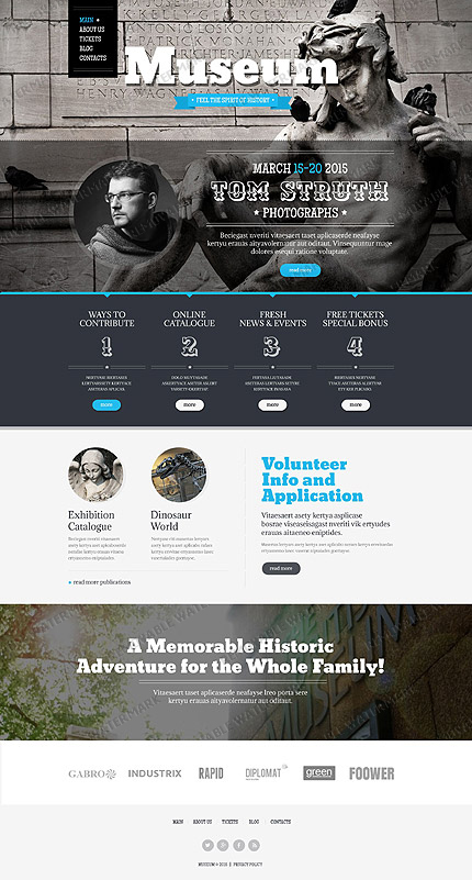 Kit Graphique #53129 Science Archeology Drupal Framework Template - Drupal Main Page