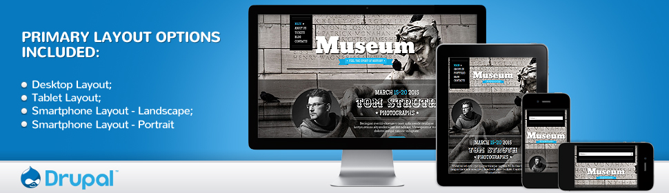 Kit Graphique #53129 Science Archeology Drupal Framework Template - Real Size Screenshot