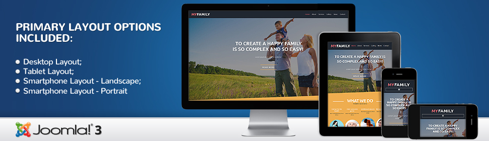 Kit Graphique #53603 Family Vie Joomla 3 Templates - Real Size Screenshot