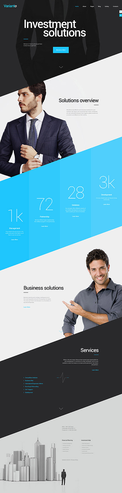 Kit Graphique #57798 Varianto Business Joomla 3 Templates - Joomla Main Page preview