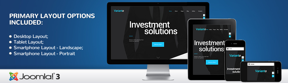 Kit Graphique #57798 Varianto Business Joomla 3 Templates - Real Size Screenshot