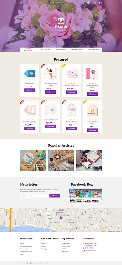 Kit Graphique #58307 Wedding And Opencart Template - OpenCart Main Page
