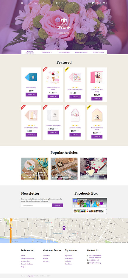 Kit Graphique #58307 Mariage Et Opencart Template - OpenCart Main Page