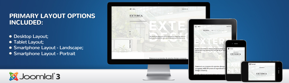 Kit Graphique #58370 Exterior Design Joomla 3 Templates - Real Size Screenshot