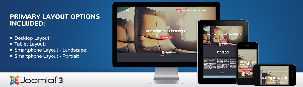 Kit Graphique #58787 Airmax Private Joomla 3 Templates - Real Size Screenshot