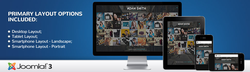 Kit Graphique #58869 Adam Smith Joomla 3 Templates - Real Size Screenshot