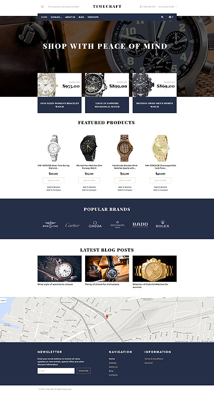 Kit Graphique #60030 Montres Online Virtuemart Template Version modifie - VirtueMart Main Page