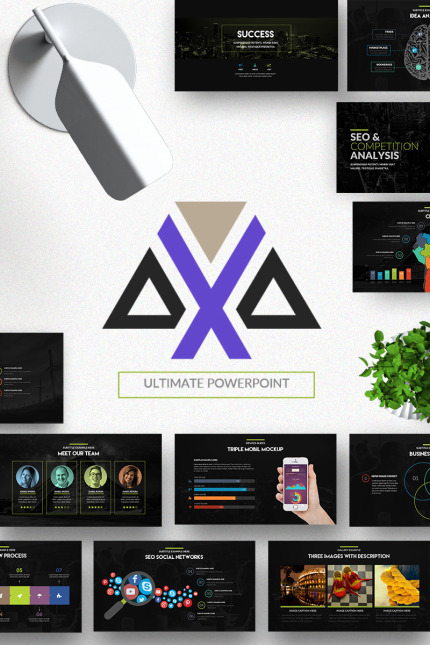 Kit Graphique #64601 Powerpoint Business Divers Modles Web - Logo template Preview