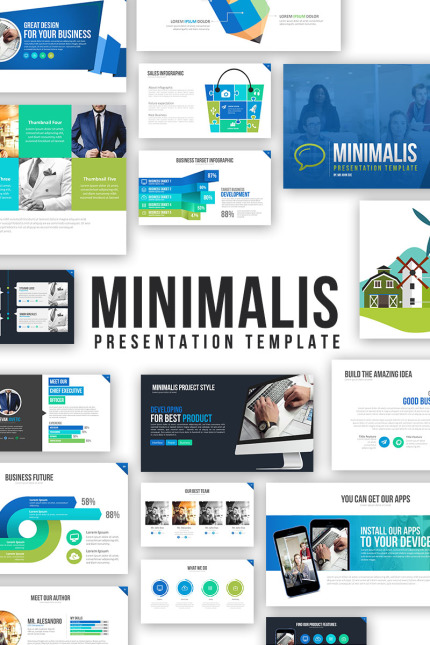 Kit Graphique #64631 Presentation Powerpoint Divers Modles Web - Logo template Preview