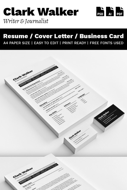 Kit Graphique #64922 Resume Cv Divers Modles Web - Logo template Preview