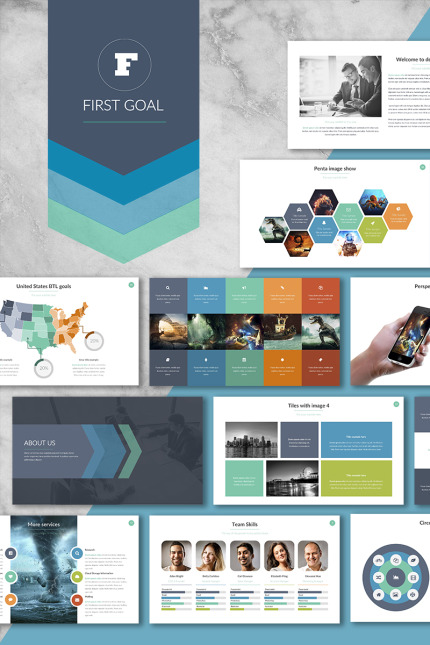 Kit Graphique #64948 Powerpoint Business Divers Modles Web - Logo template Preview