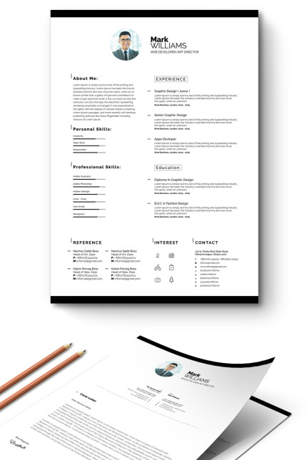 Kit Graphique #65318 Resume Cv Divers Modles Web - Logo template Preview