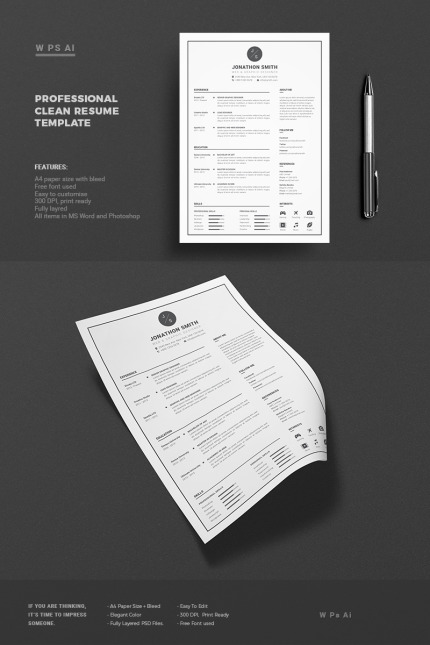 Kit Graphique #65425 Clean Cv Divers Modles Web - Logo template Preview