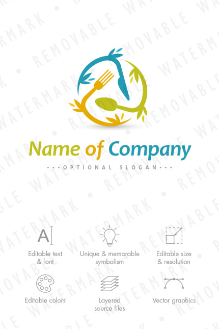 Kit Graphique #65718 Plant Restaurant Divers Modles Web - Logo template Preview