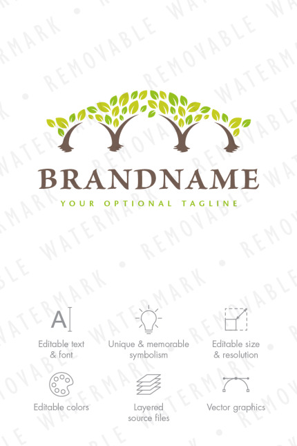 Kit Graphique #65719 Tree Nature Divers Modles Web - Logo template Preview