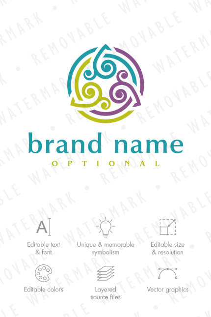 Kit Graphique #65720 Circle Natural Divers Modles Web - Logo template Preview