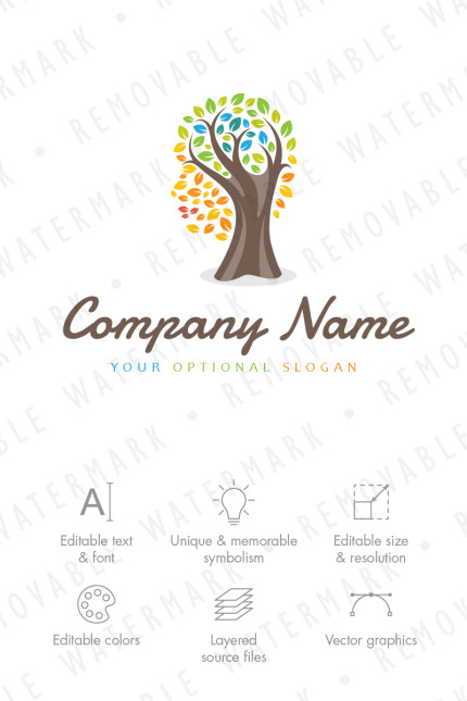 Kit Graphique #65938 Tree Feuille Divers Modles Web - Logo template Preview