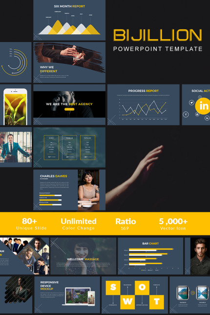 Kit Graphique #65953 Powerpoint Business Divers Modles Web - Logo template Preview