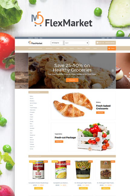 Kit Graphique #66023 Flexmarket Grocery Divers Modles Web - Logo template Preview