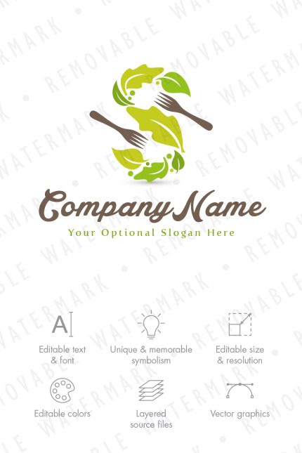 Kit Graphique #66083 Green Plant Divers Modles Web - Logo template Preview