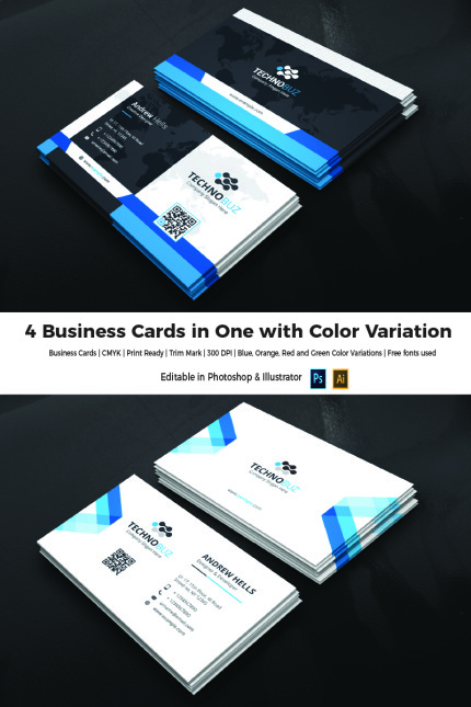 Kit Graphique #66104 Business Card Divers Modles Web - Logo template Preview