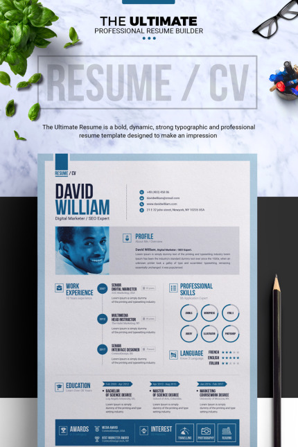 Kit Graphique #66172 Resume Cv Divers Modles Web - Logo template Preview