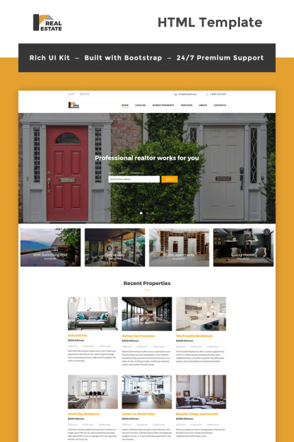 Kit Graphique #66459 Real Estate Divers Modles Web - Logo template Preview
