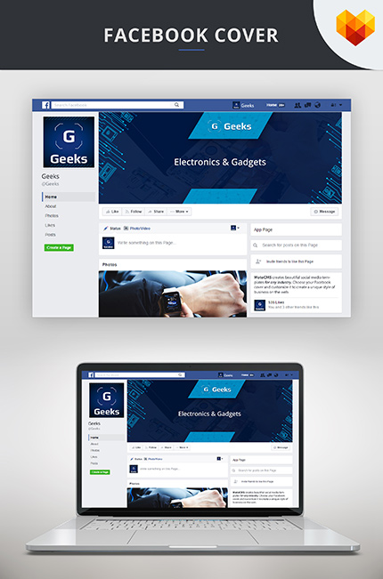 Kit Graphique #66591 Facebook Social Media Social Moto CMS - Logo template Preview