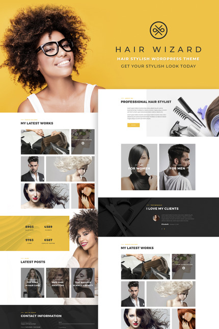 Kit Graphique #66768 Hair Haircut Divers Modles Web - Logo template Preview