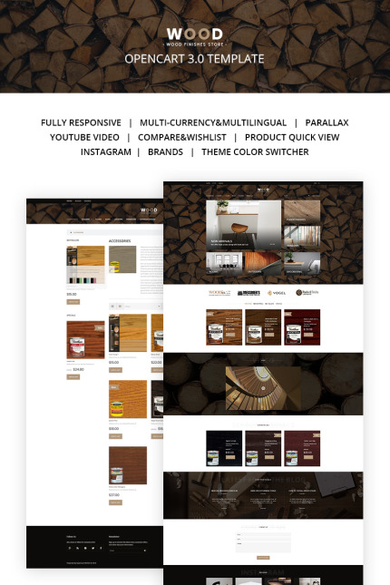 Kit Graphique #66884 Wood Finishes Divers Modles Web - Logo template Preview