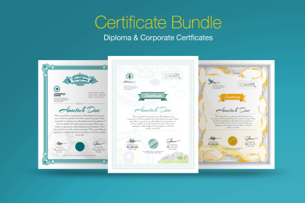Kit Graphique #66892 Certificate Diploma Divers Modles Web - Logo template Preview