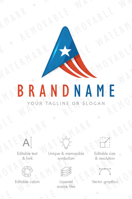 Kit Graphique #66896 America Letter Divers Modles Web - Logo template Preview