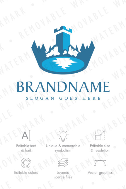 Kit Graphique #66933 Castle Landscape Divers Modles Web - Logo template Preview