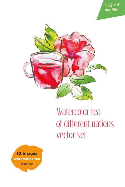 Kit Graphique #66939 Watercolor Illustration Divers Modles Web - Logo template Preview