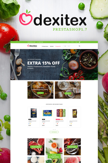 Kit Graphique #66944 Dexitex Grocery Divers Modles Web - Logo template Preview