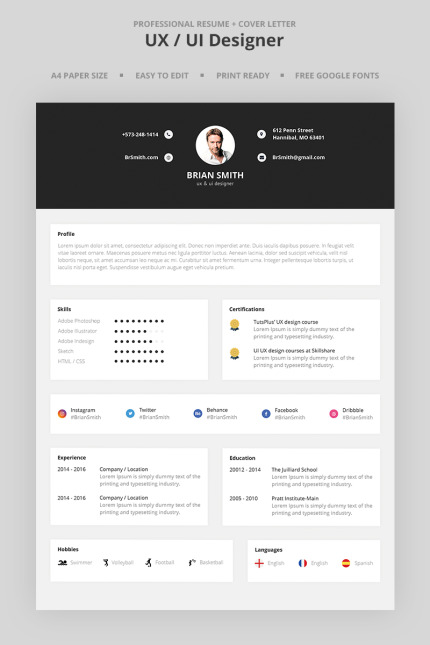 Kit Graphique #66981 Vc Resume Divers Modles Web - Logo template Preview