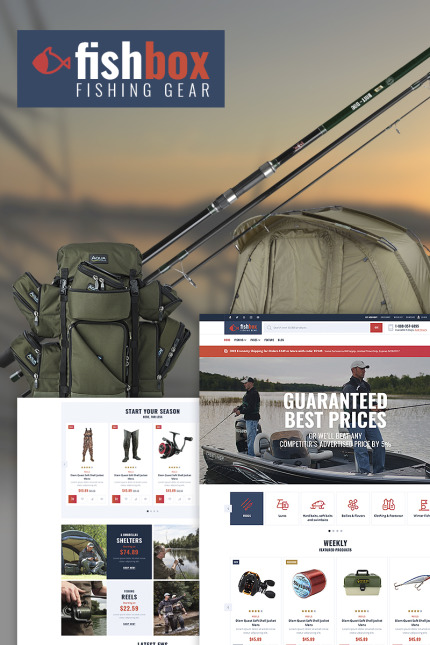 Kit Graphique #67005 Fishing quipement Divers Modles Web - Logo template Preview