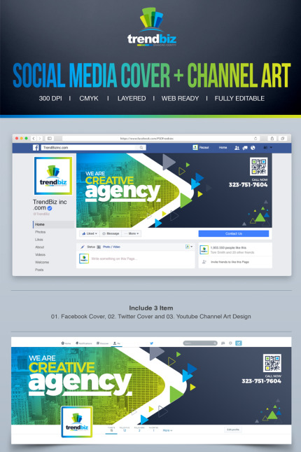 Kit Graphique #67037 Facebook Cover Divers Modles Web - Logo template Preview