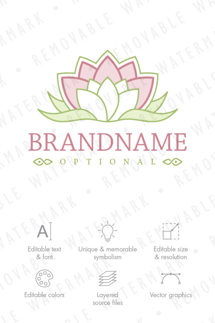 Kit Graphique #67096 Lotus Fleur Divers Modles Web - Logo template Preview