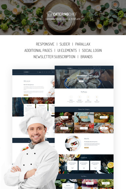 Kit Graphique #67151 Catering Restaurant Divers Modles Web - Logo template Preview