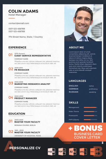 Kit Graphique #67388 Manager Resume Divers Modles Web - Logo template Preview