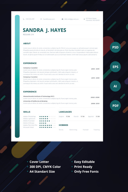 Kit Graphique #67395 Cv Resume Divers Modles Web - Logo template Preview