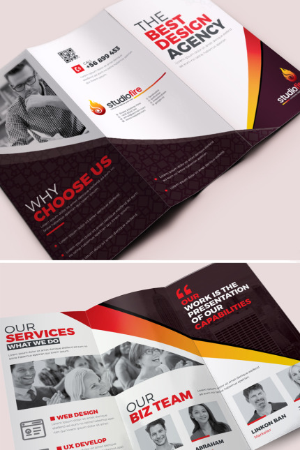 Kit Graphique #67495 Tri-fold Brochure Divers Modles Web - Logo template Preview