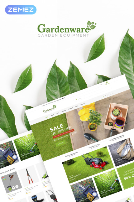 Kit Graphique #67559 Garden quipement Divers Modles Web - Logo template Preview
