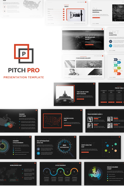 Kit Graphique #67566 Powerpoint Business Divers Modles Web - Logo template Preview